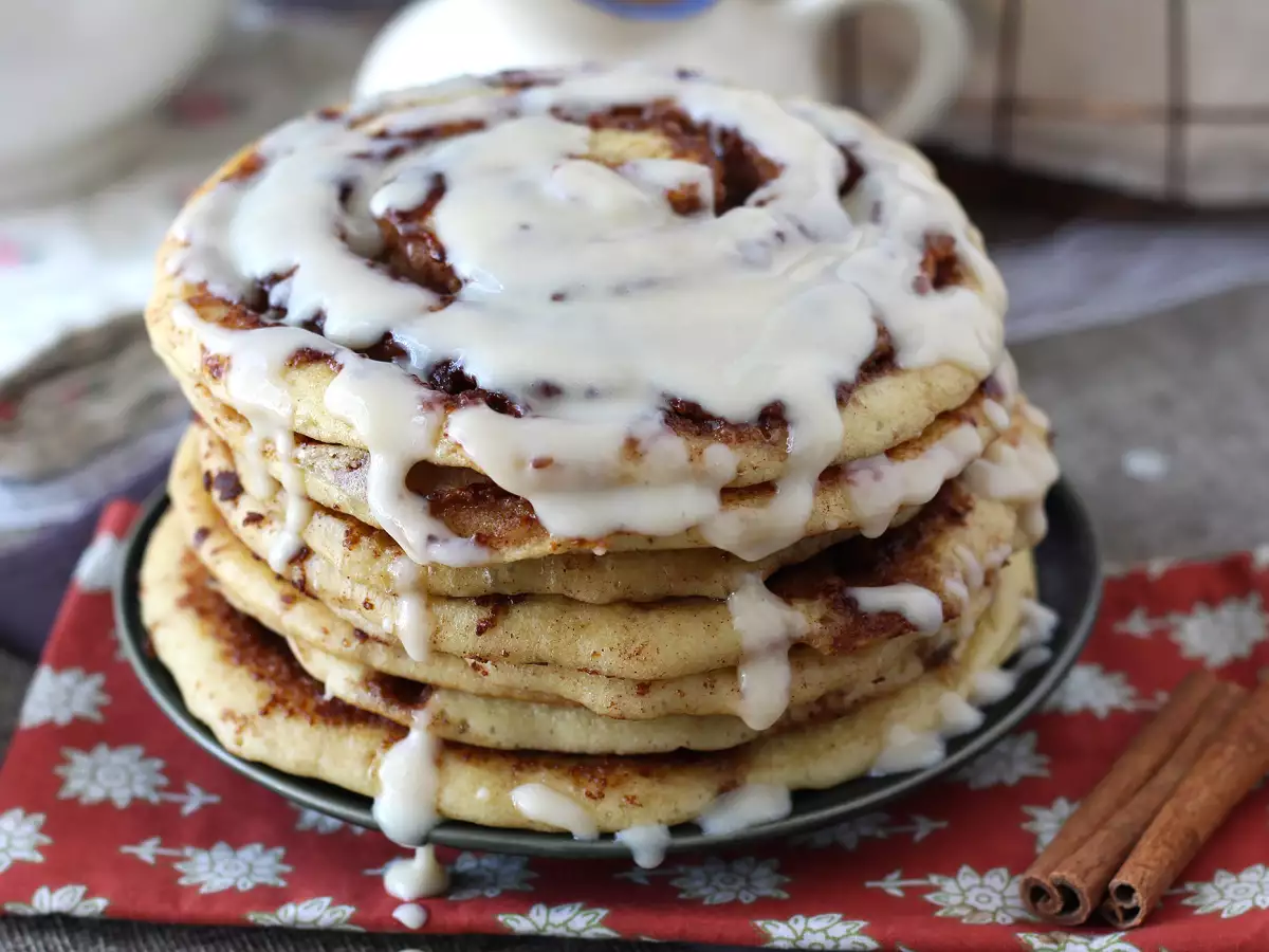 Pancake alla cannella - Cinnamon rolls pancake - foto 3