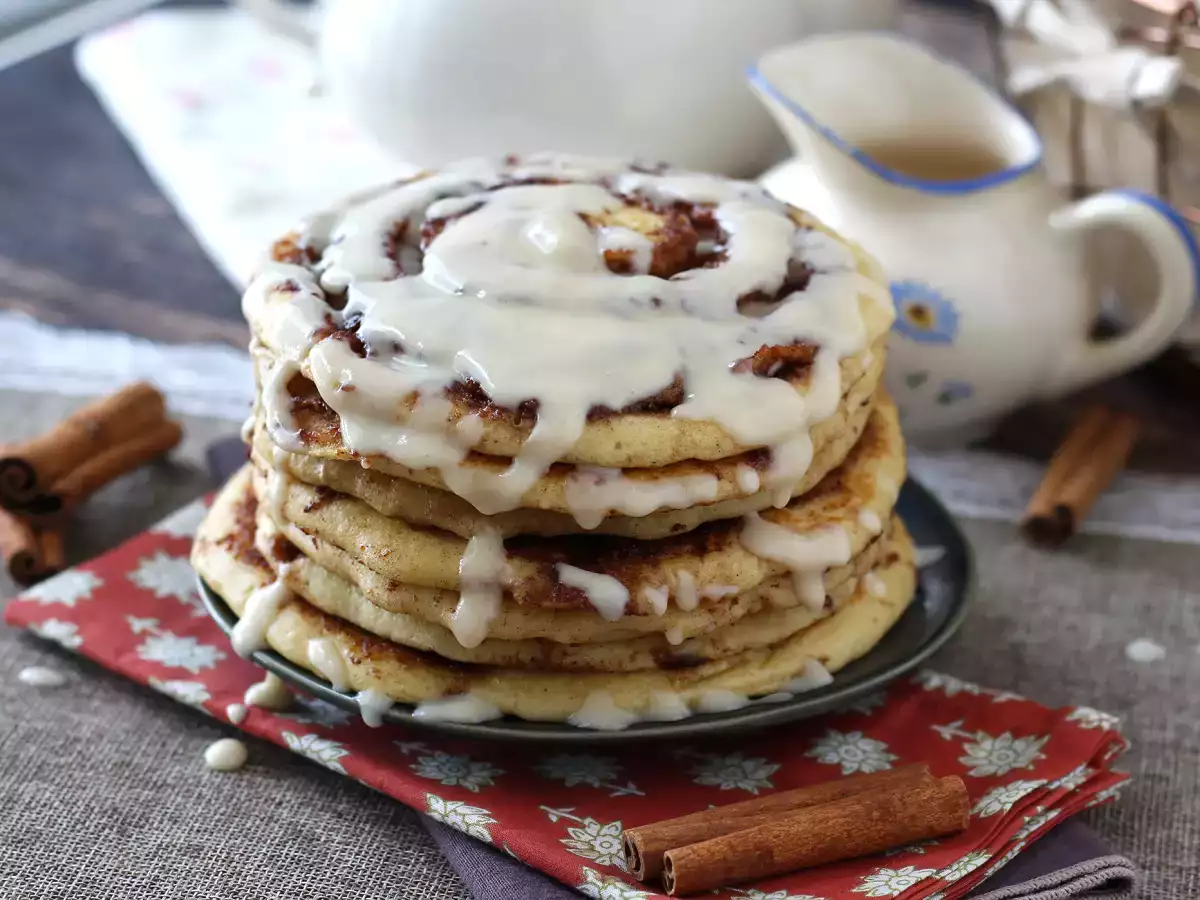 Pancake alla cannella - Cinnamon rolls pancake - foto 4