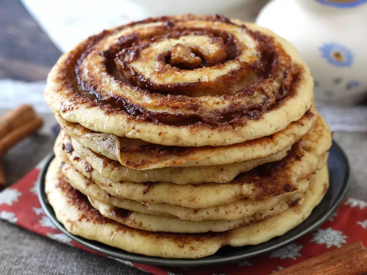 Pancake alla cannella - Cinnamon rolls pancake - foto 5