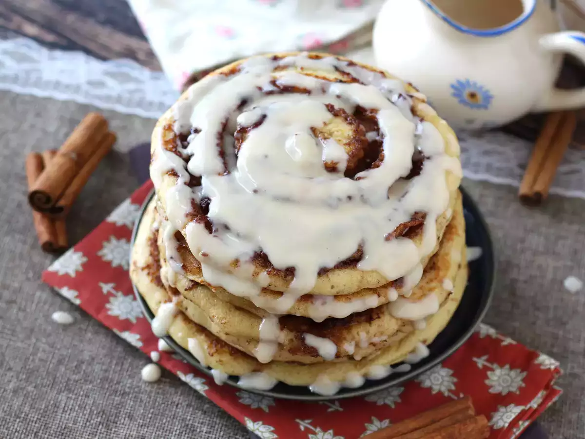 Pancake alla cannella - Cinnamon rolls pancake - foto 6