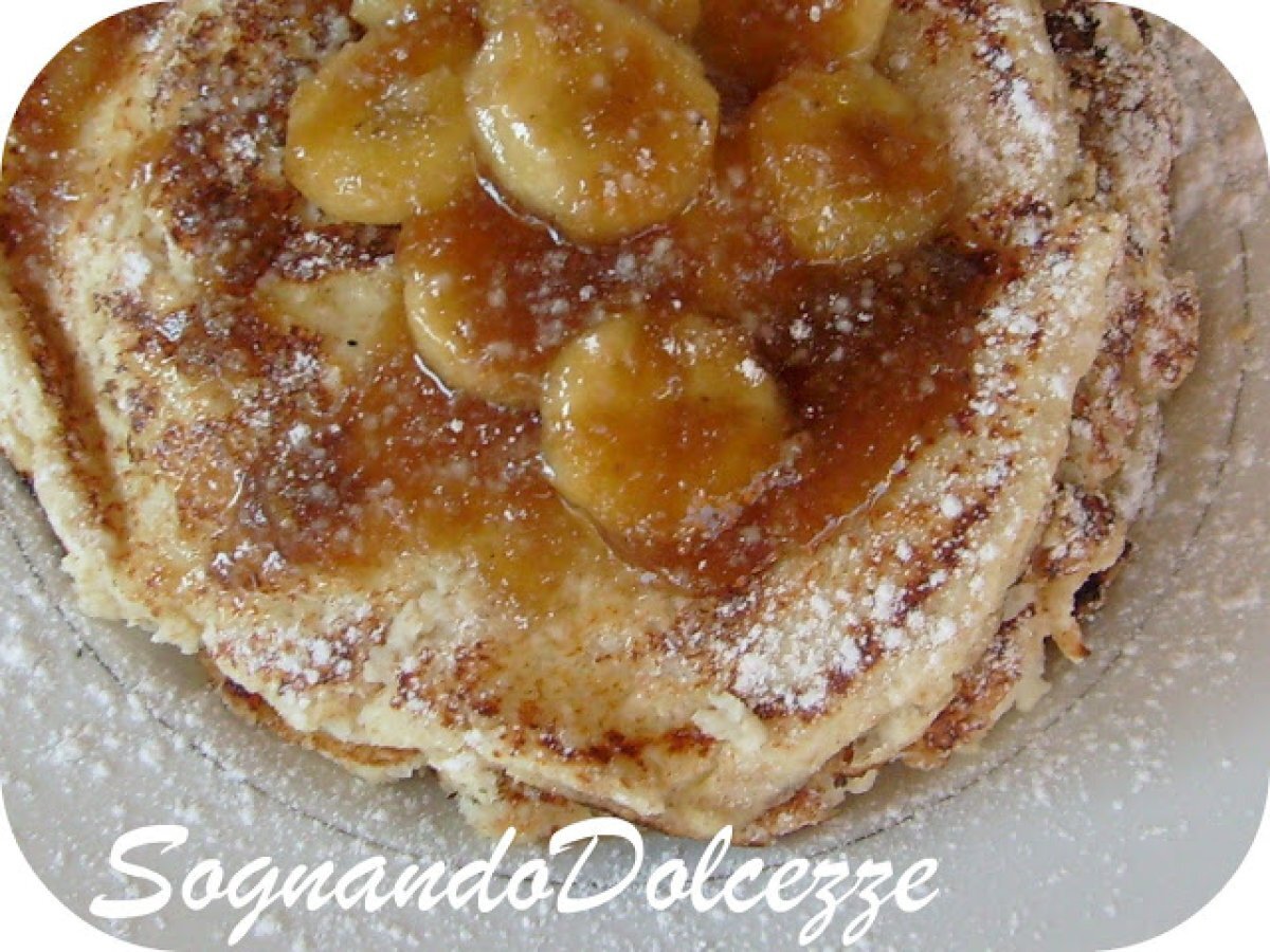 Pancake con Ricotta, Cocco e Banane