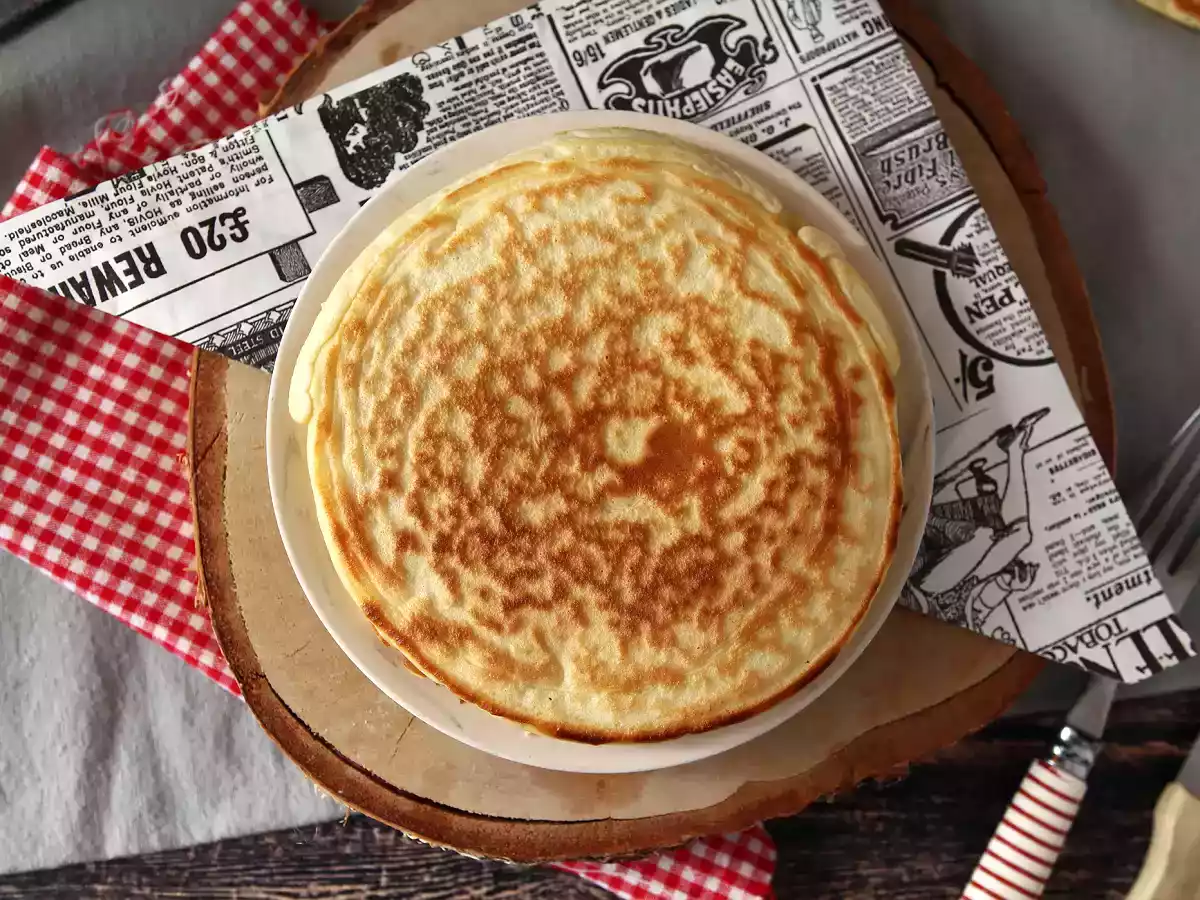 Pancake salati con prosciutto cotto e formaggio - foto 3