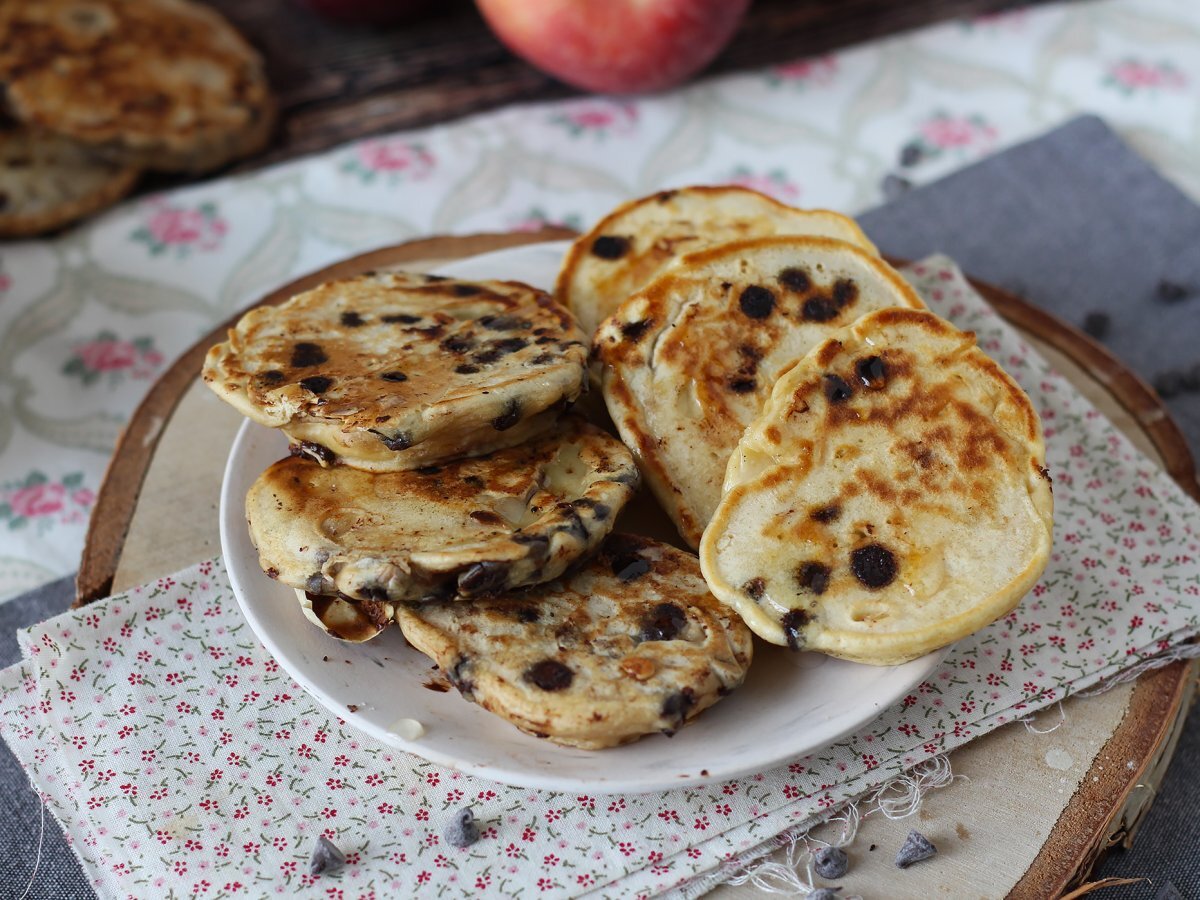 Pancakes alle mele senza zucchero aggiunto