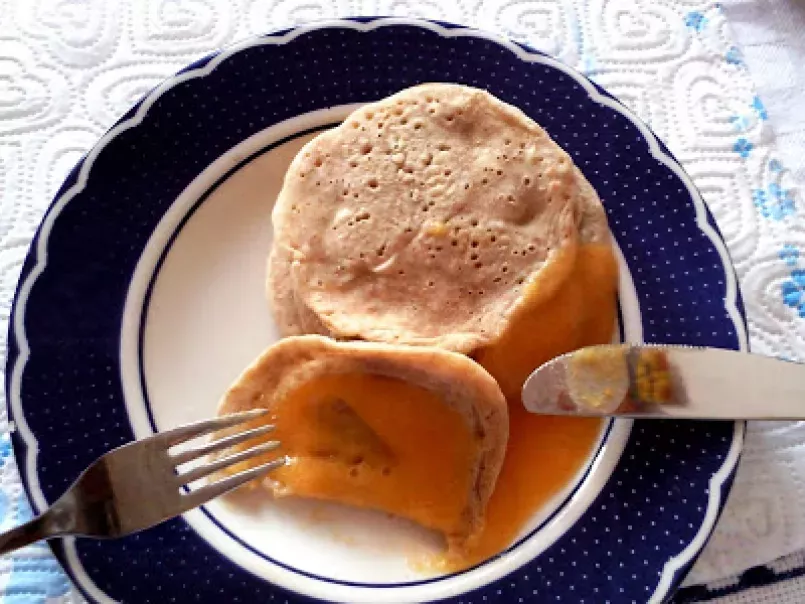 Pancakes con Salsa alla Pesca e Lavanda + Caffè-Latte : Colazione Light! - foto 3
