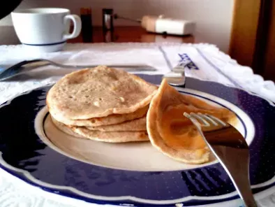Pancakes con Salsa alla Pesca e Lavanda + Caffè-Latte : Colazione Light! - foto 2