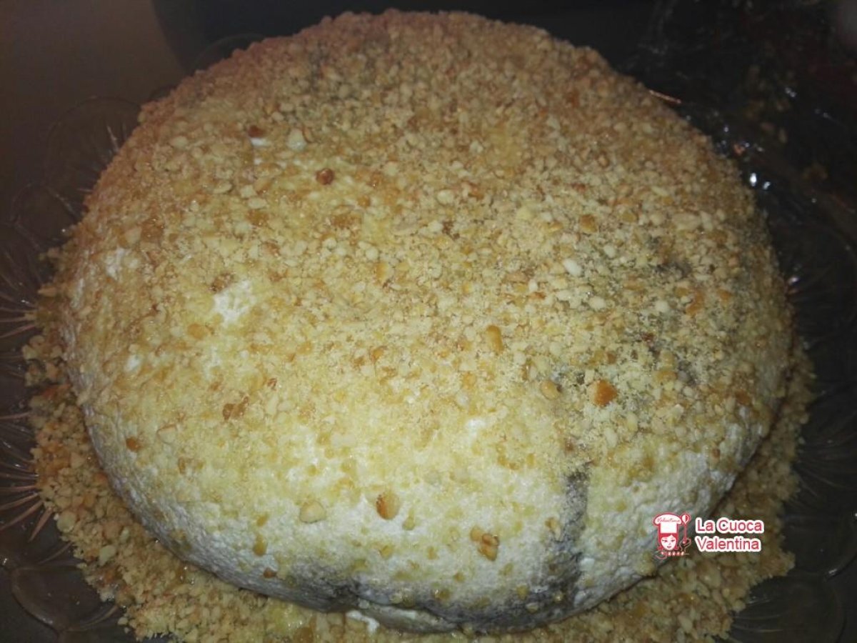 Pandoro con crema al caffè e croccantino - foto 2