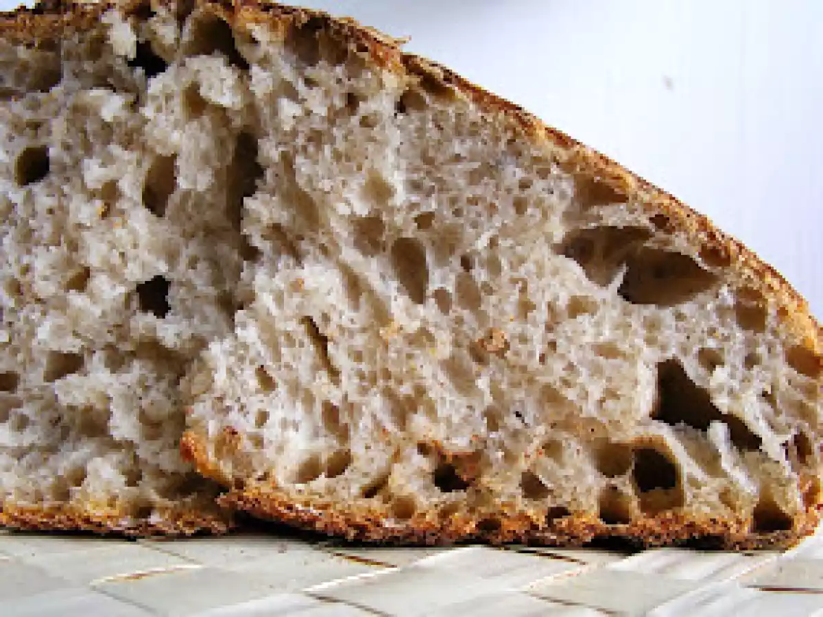 Pane casereccio con segale, farro e lievito madre all'uvetta
