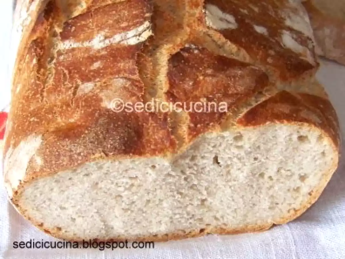 Pane con farina semintegrale e integrale di segale