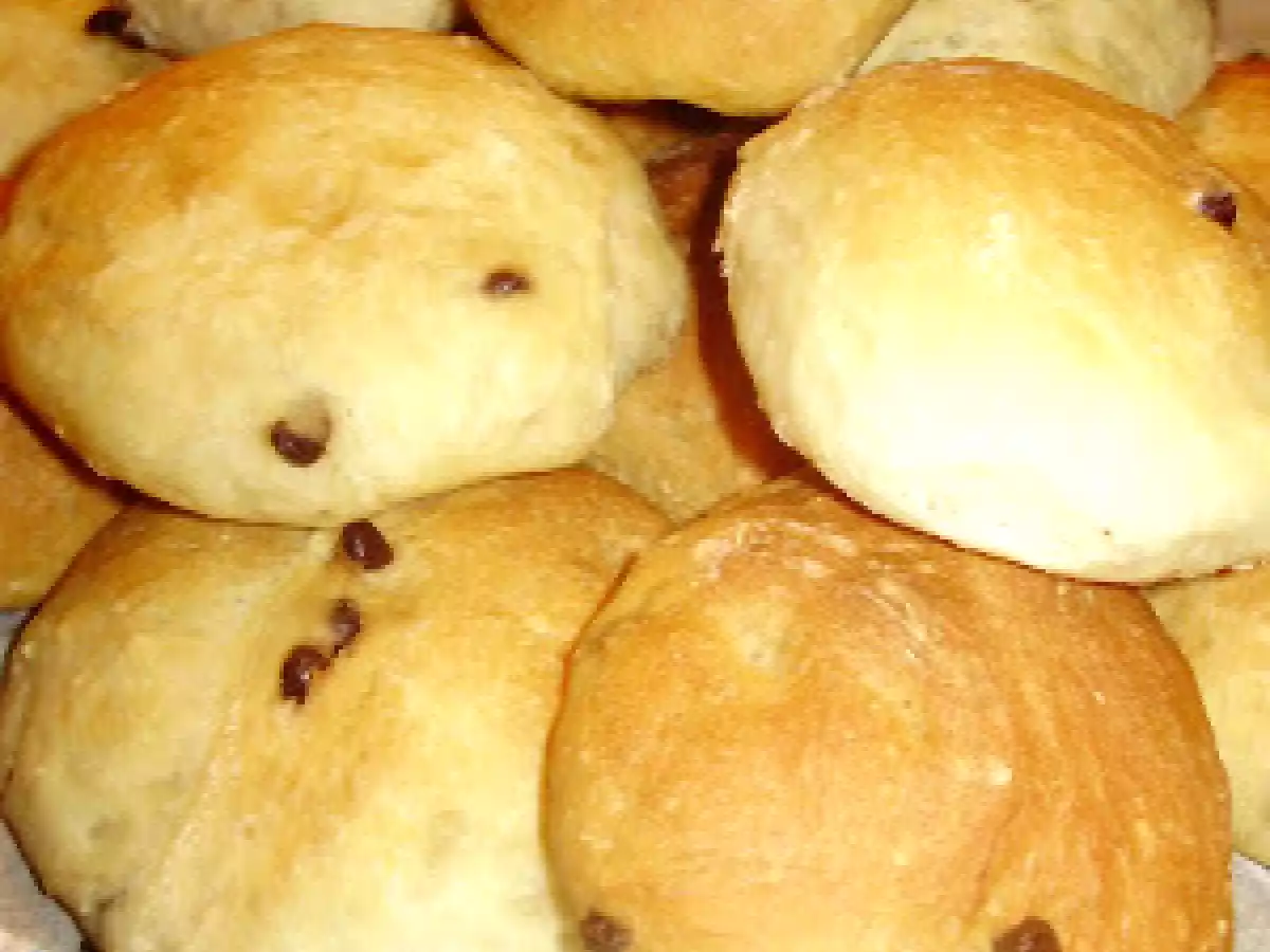 PANINI CON GOCCE DI CIOCCOLATO E YOGURT