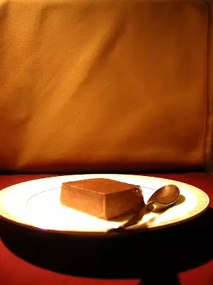 Panna cotta al cacao, rhum e caffè