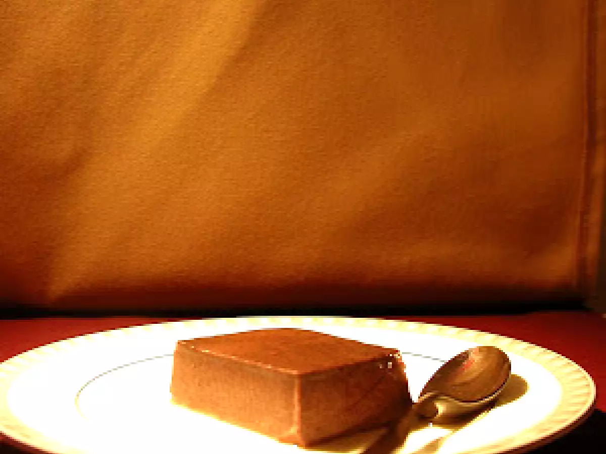 Panna cotta al cacao, rhum e caffè