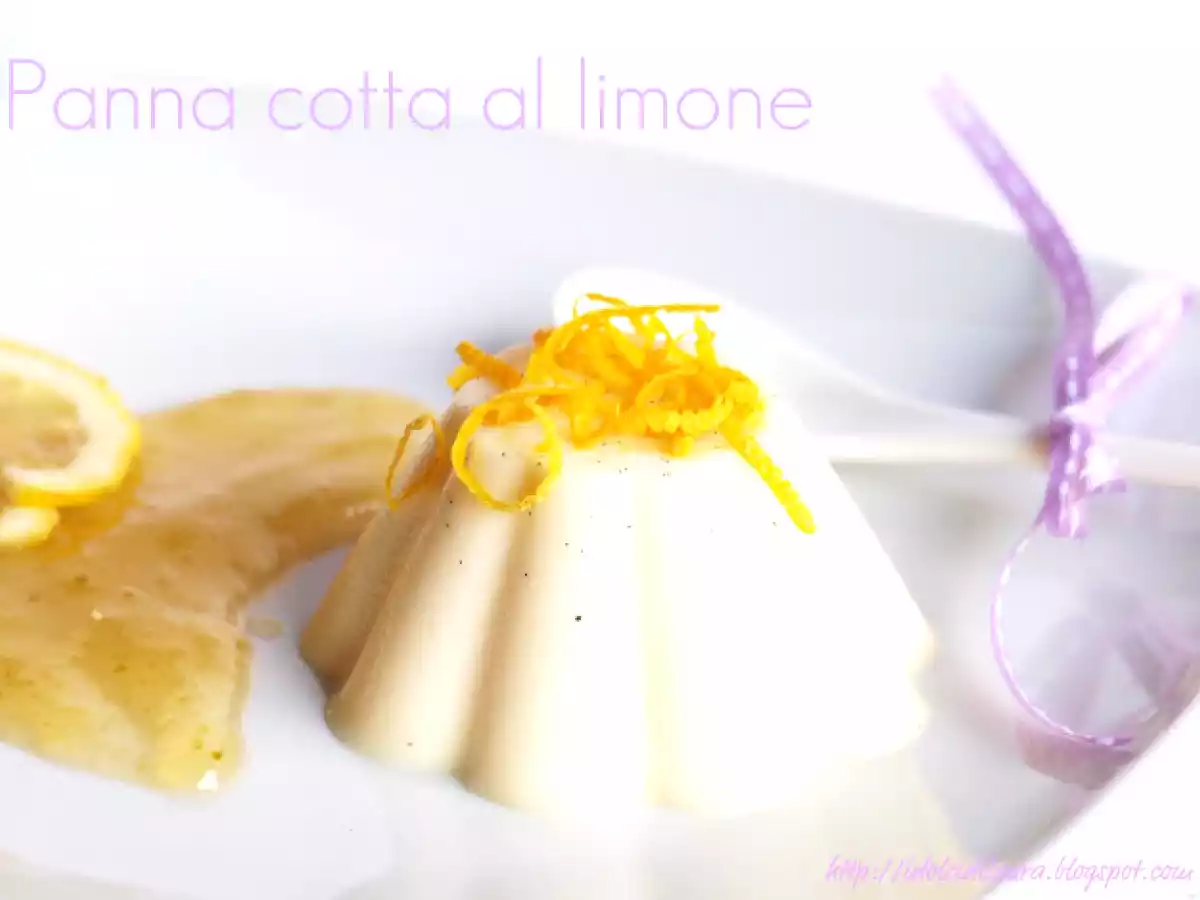 Panna cotta al limone