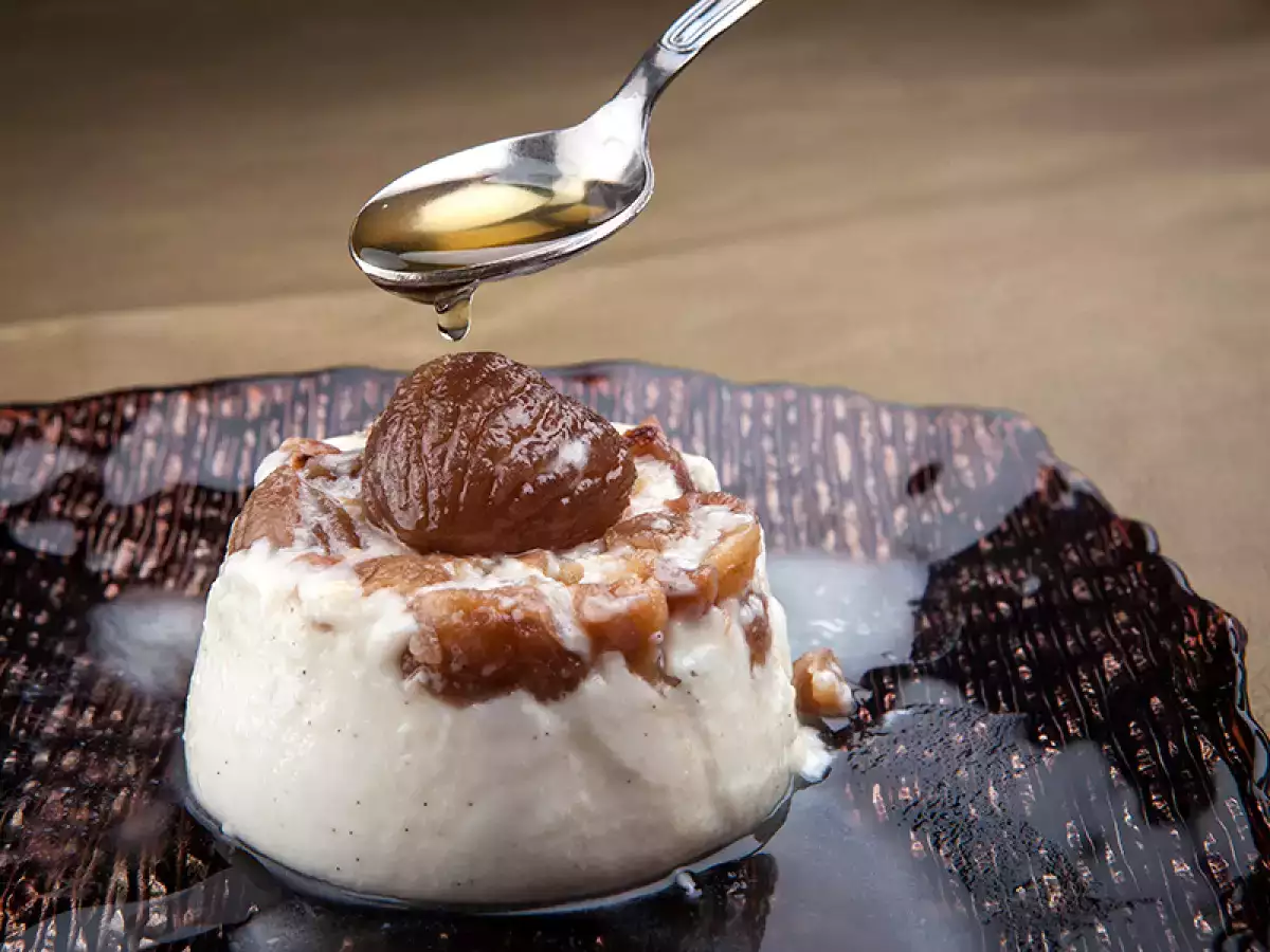 Panna cotta al marron glacè