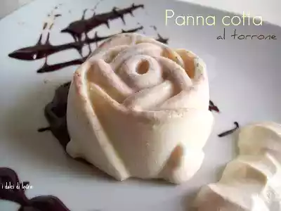 Panna cotta al torrone