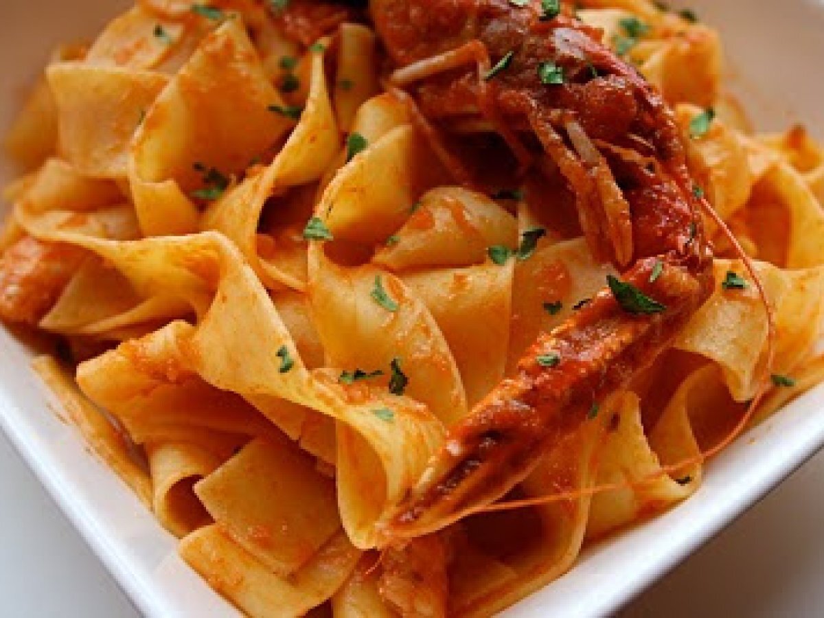 Pappardelle agli scampi - foto 2