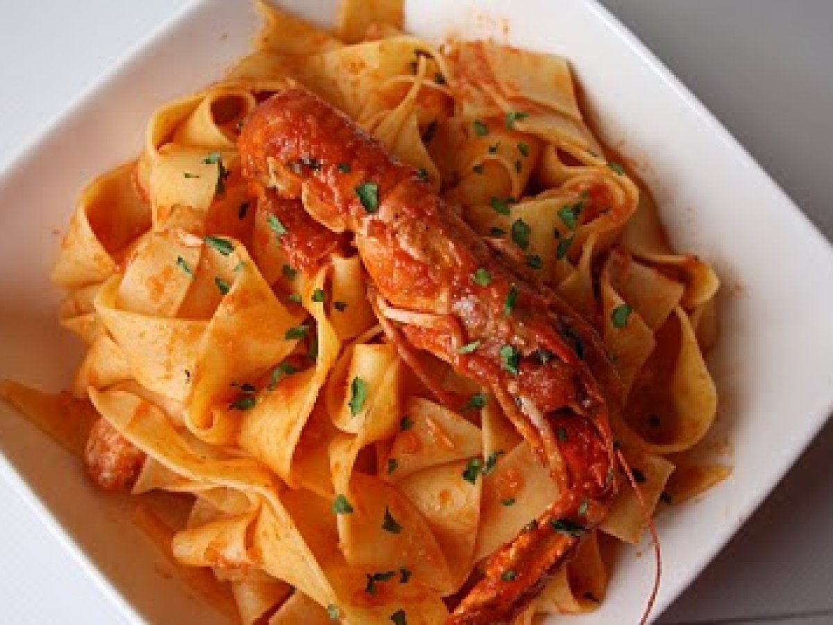 Pappardelle agli scampi - foto 3