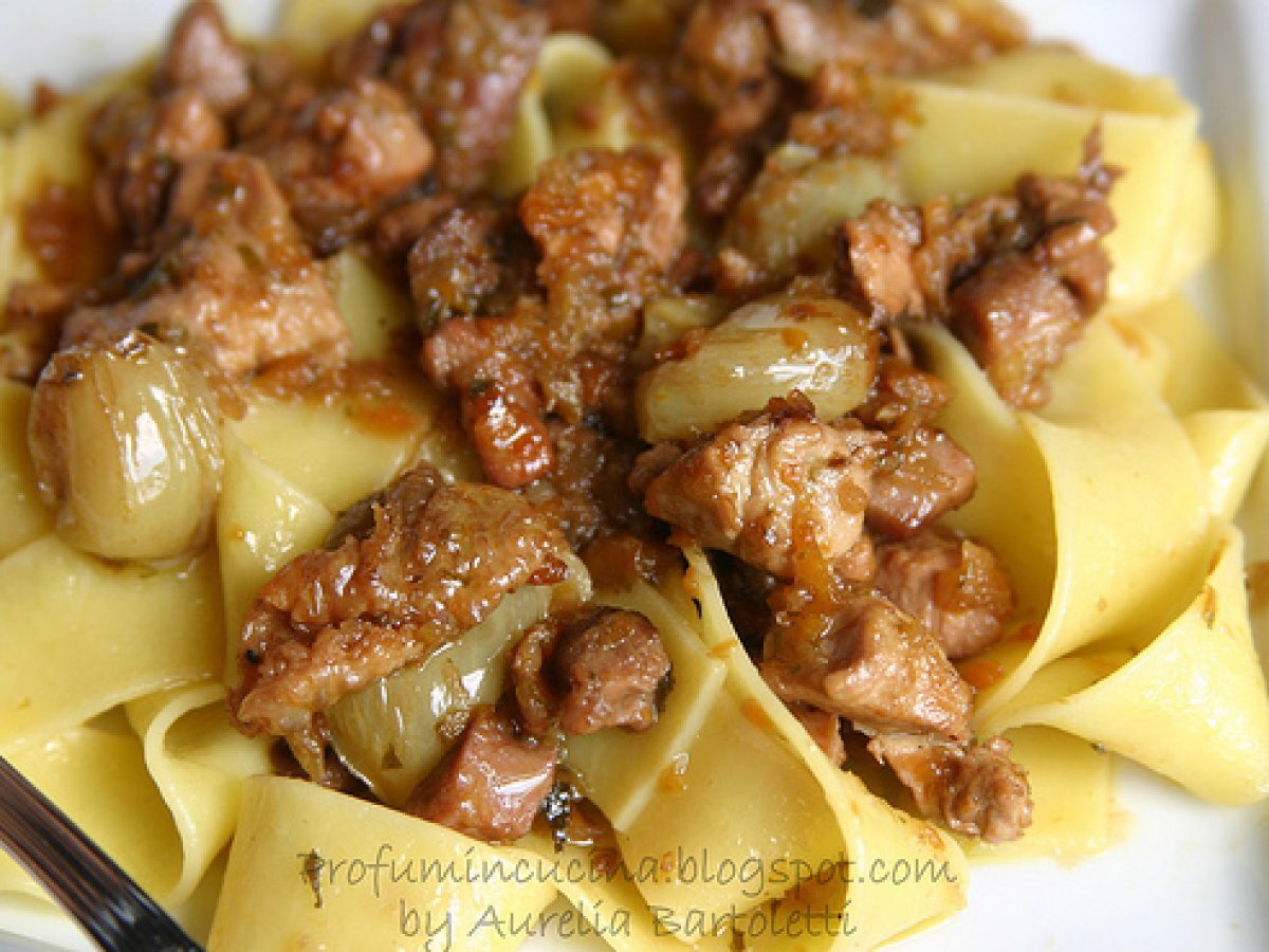 Pappardelle all'uva e faraona - foto 2