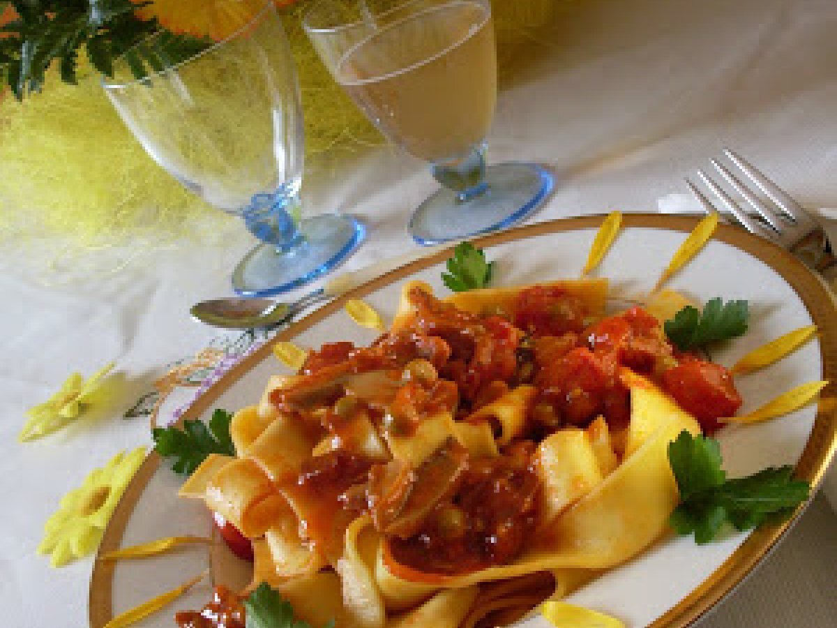 Pappardelle alla Boscaiola