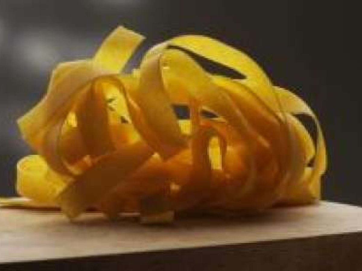 Pappardelle alla crema di funghi champignon