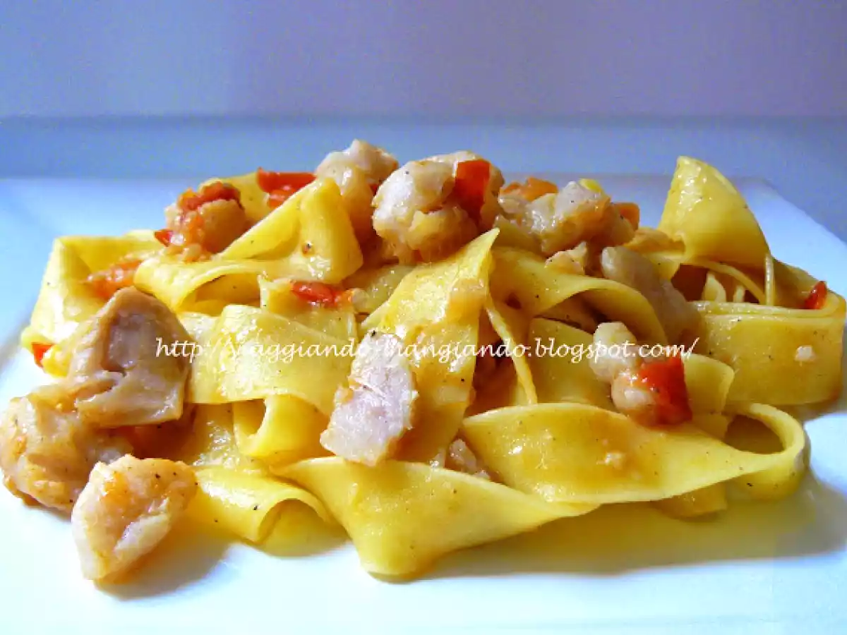 PAPPARDELLE CON RAGU' LEGGERO DI CERNIA