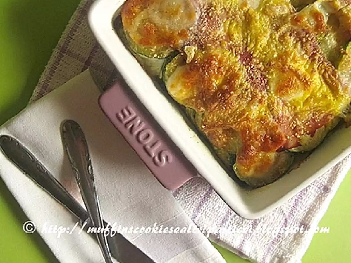 Parmigiana di zucchine bianca