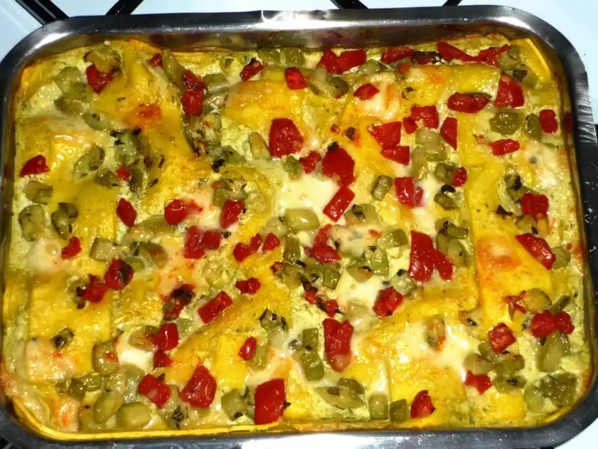 Pasta al forno con zucchine