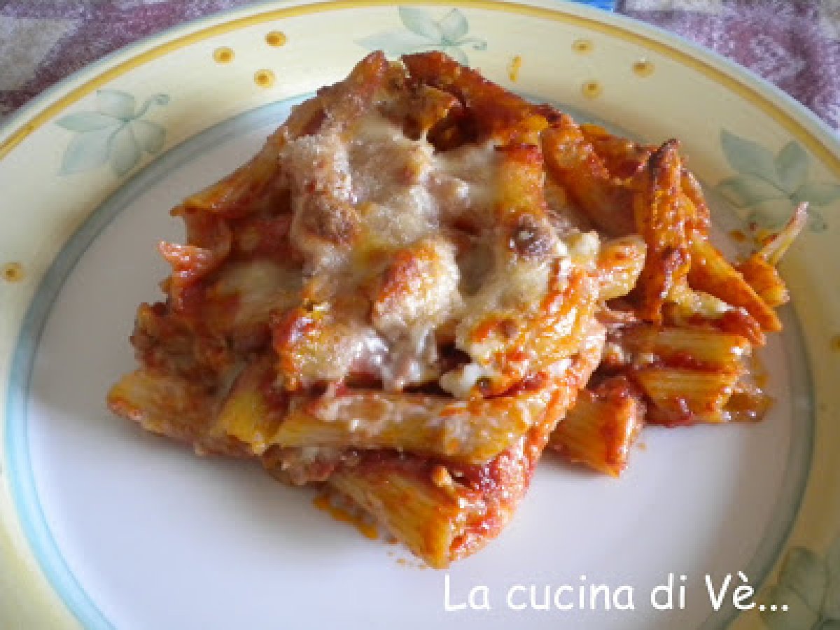 Pasta al forno semplice semplice
