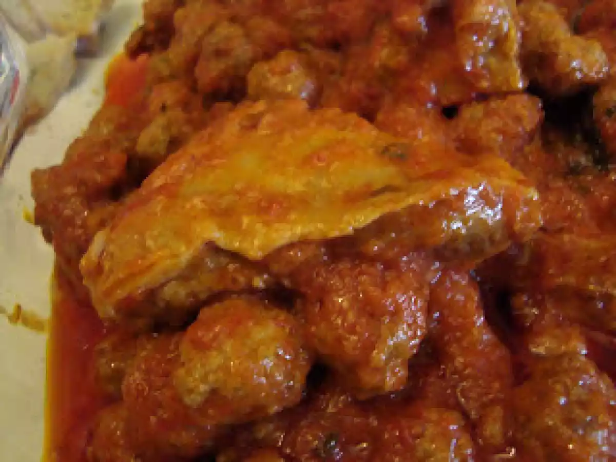 Pasta al sugo con spezzatino