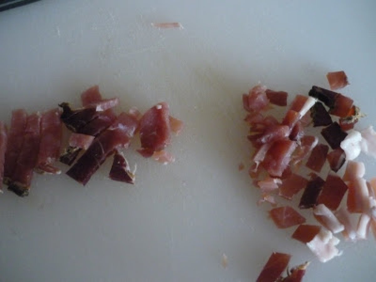 PASTA AL SUGO DI ZUCCA E SPECK AROMATIZZATO ALL'ERBA CIPOLLINA, foto 10