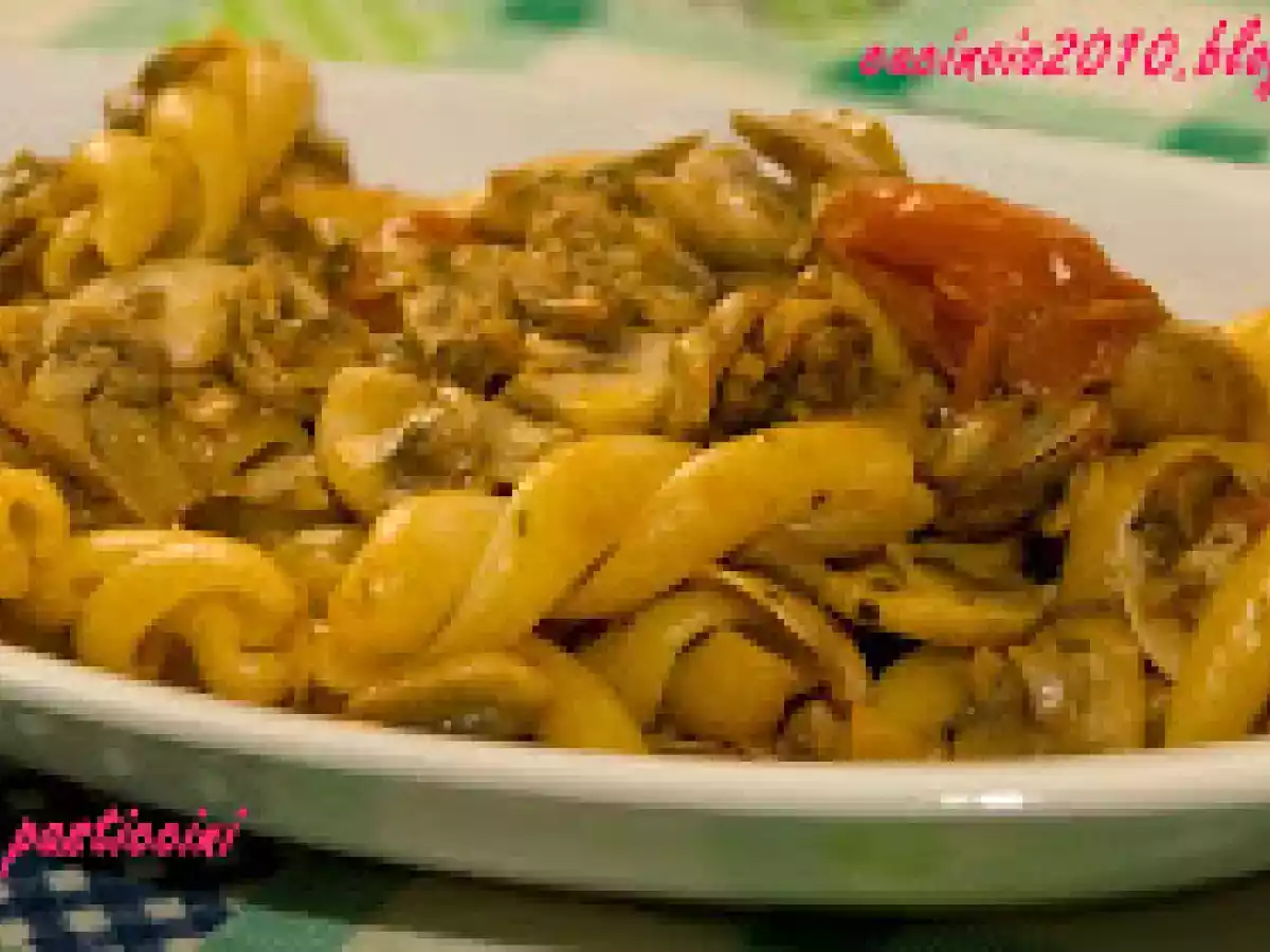 Pasta champignon e vongole
