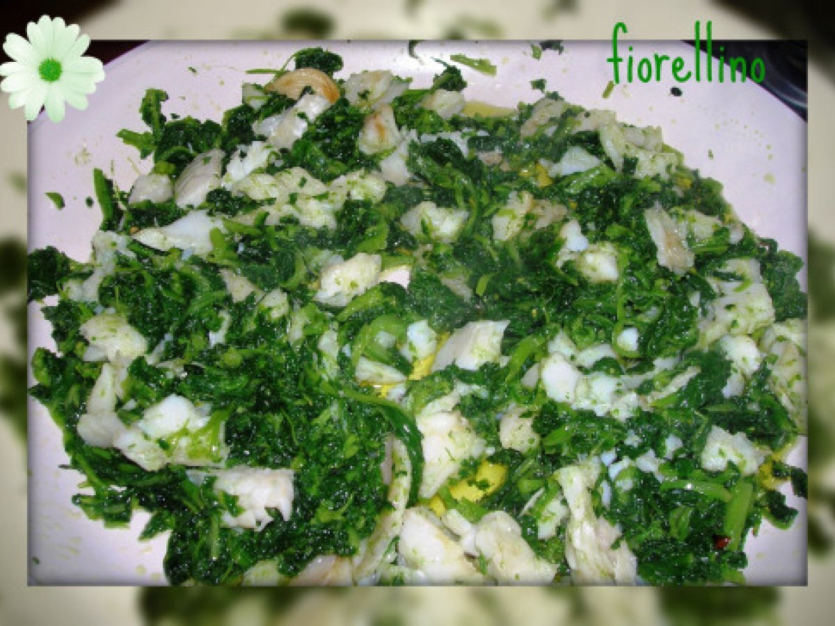 Pasta con broccoletti e baccalà