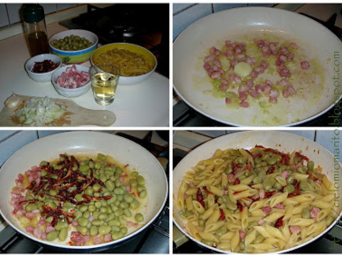 Pasta con le fave e pancetta, foto 2