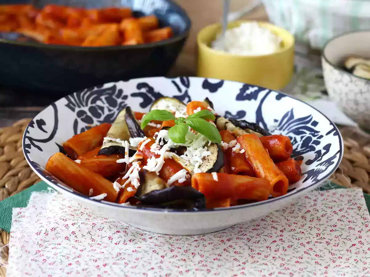 Pasta con le melanzane light - foto 6