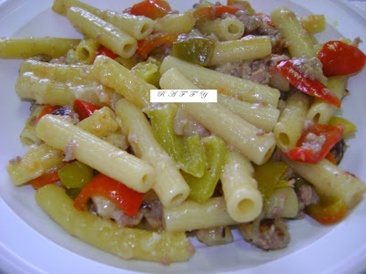 Pasta con peperoni e carne macinata - foto 2