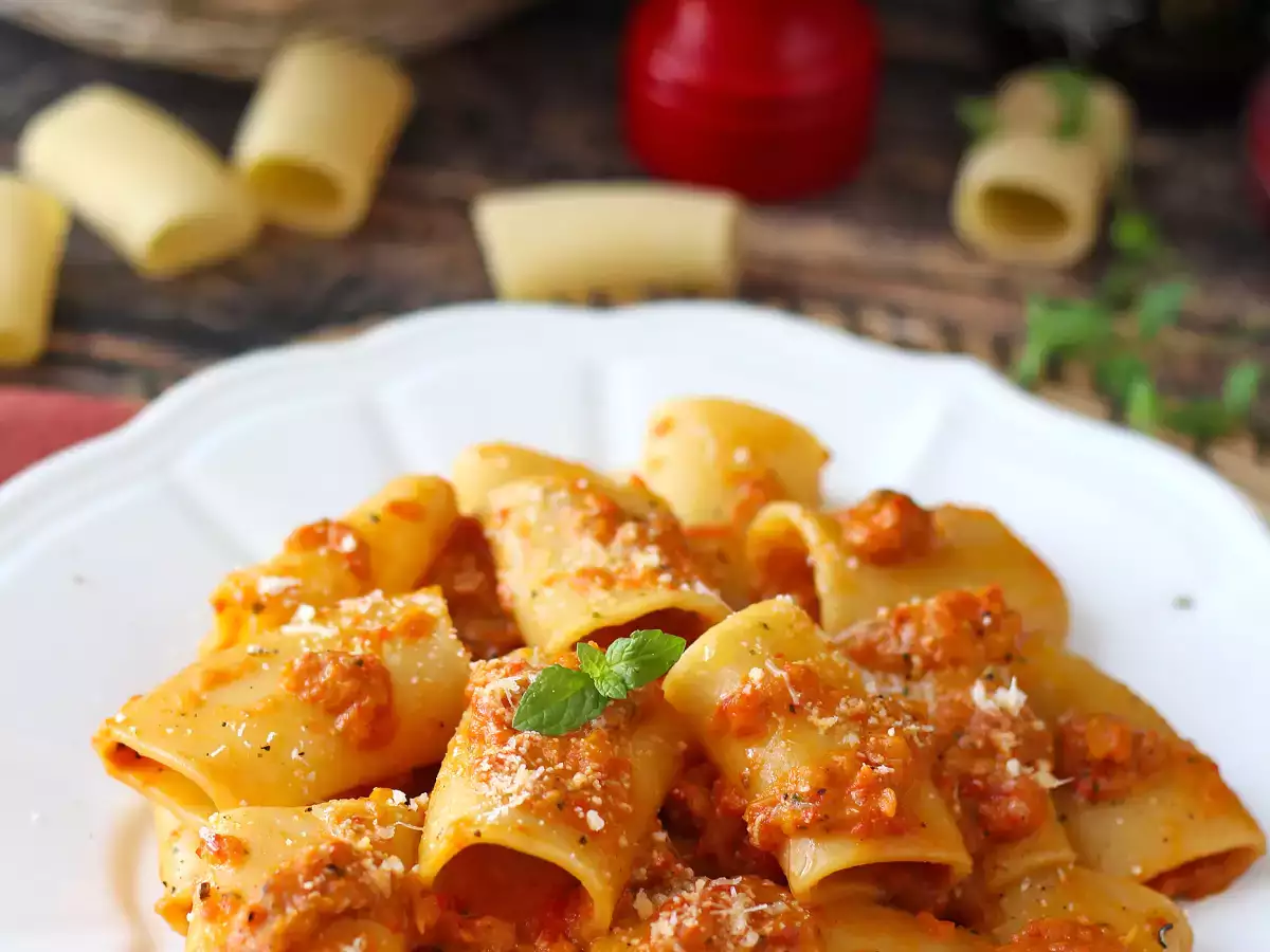 Pasta con peperoni e menta: cremosa e profumata - foto 6