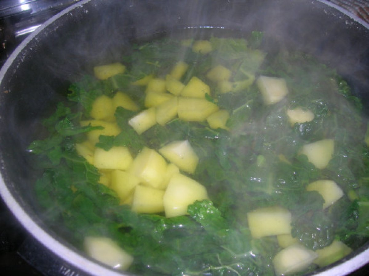 Pasta con verza e patate - foto 6