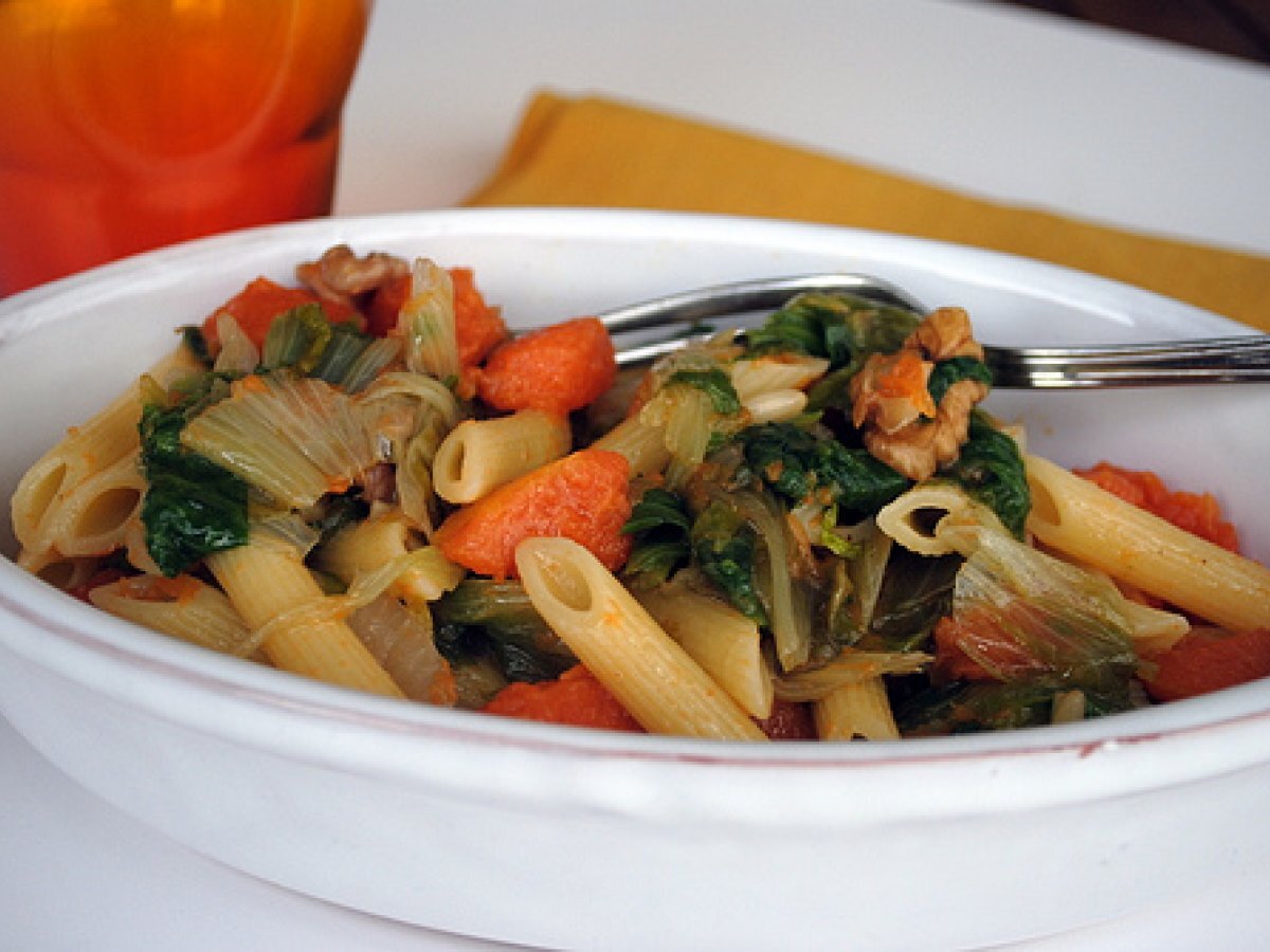 Pasta con zucca e scarola, foto 2