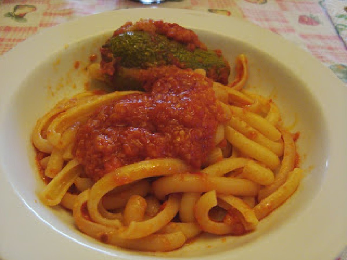 Pasta con zucchine ripiene alla Calabrese - foto 3