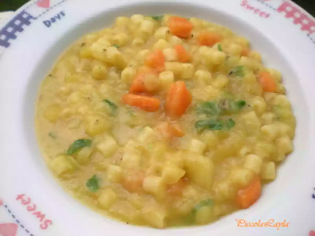 Pasta Cremosa con Patate Carote ed erbe aromatiche - foto 2