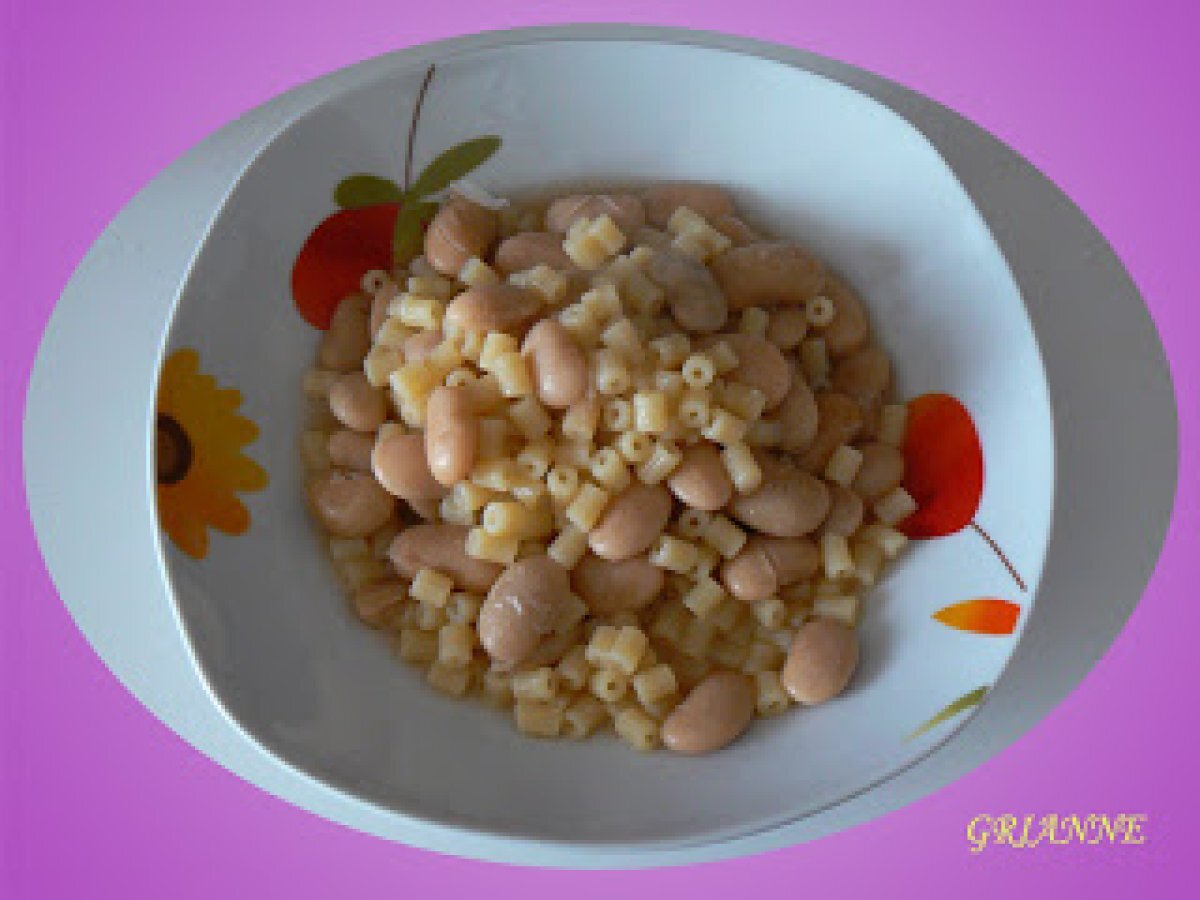 Pasta e fagioli in bianco