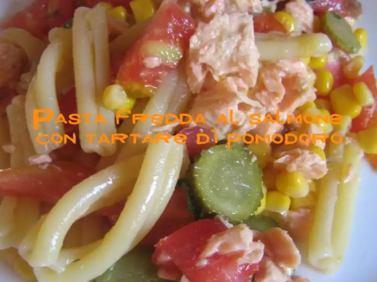 Pasta fredda al salmone con tartare di pomodoro - foto 2