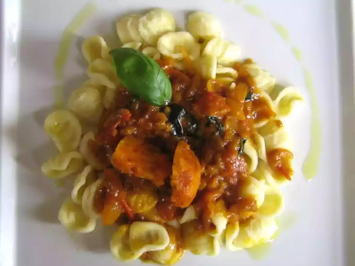 PASTA - ORECCHIETTE ALLA CREMA DI FICHI D'INDIA