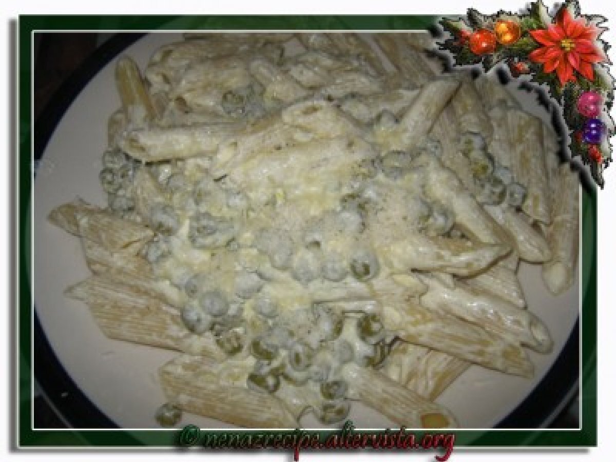 Pasta panna e piselli Ricetta Petitchef