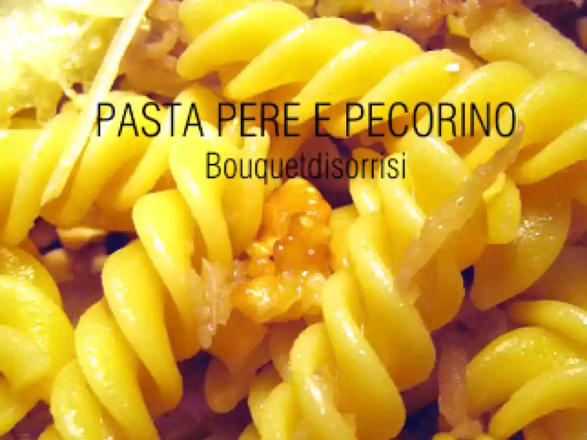 PASTA PERE E PECORINO