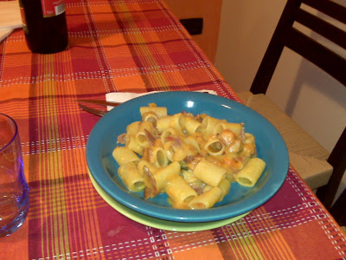 Pasta risottata con la zucca e speck