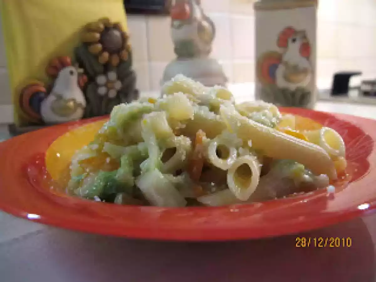 Pasta verza e carote