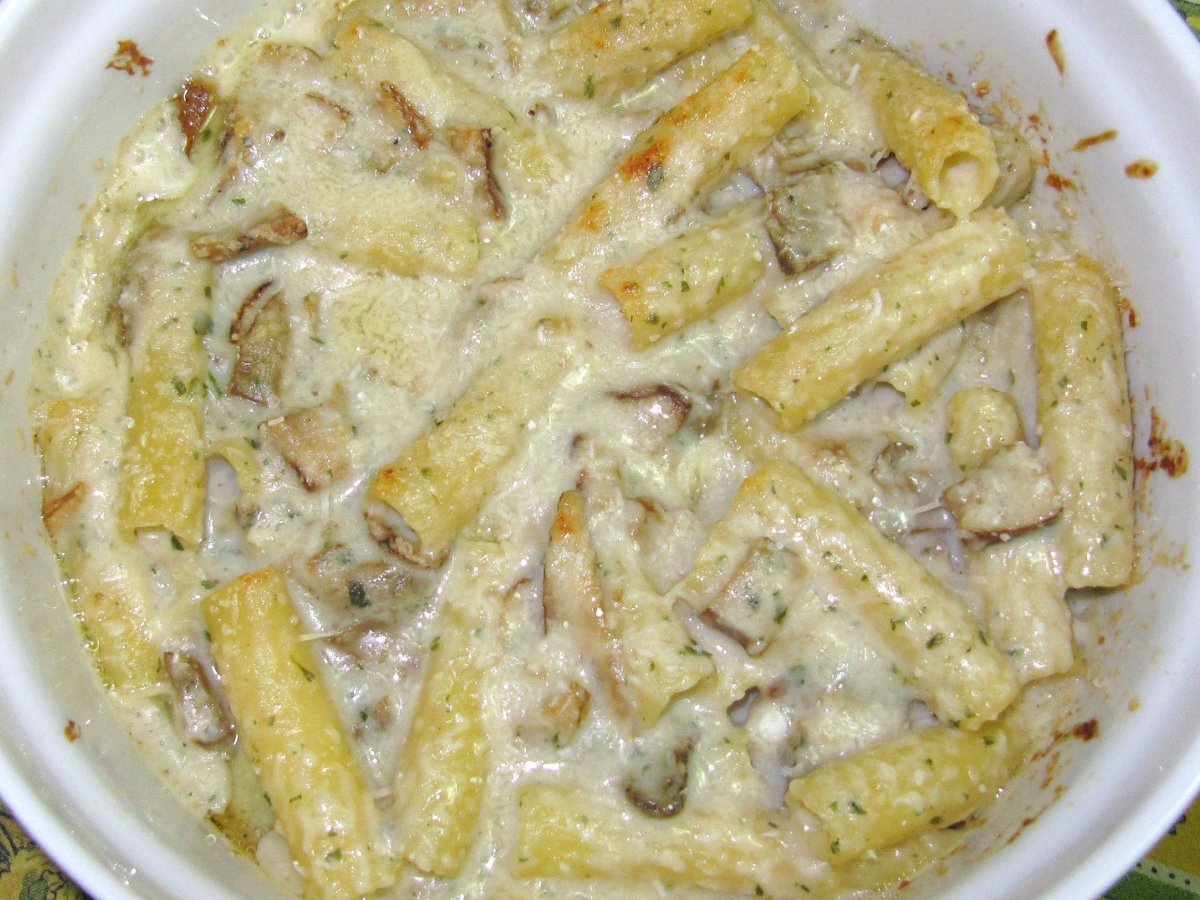Pasticcio di maccheroni ai funghi