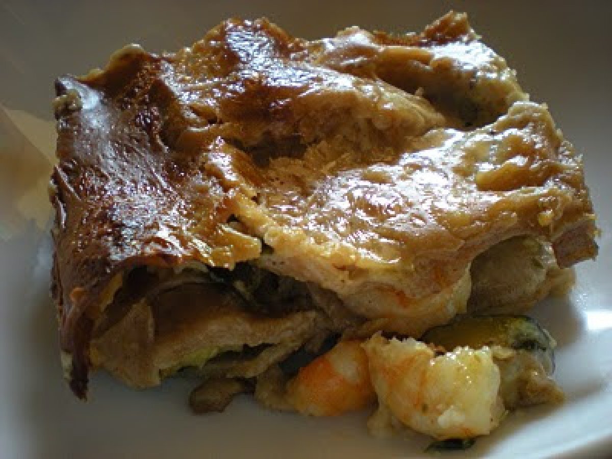 PASTICCIO DI PESCE (Con Zucchine e Mazzancolle)