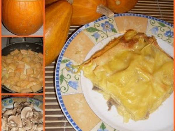 Pasticcio di Zucca e funghi porcini