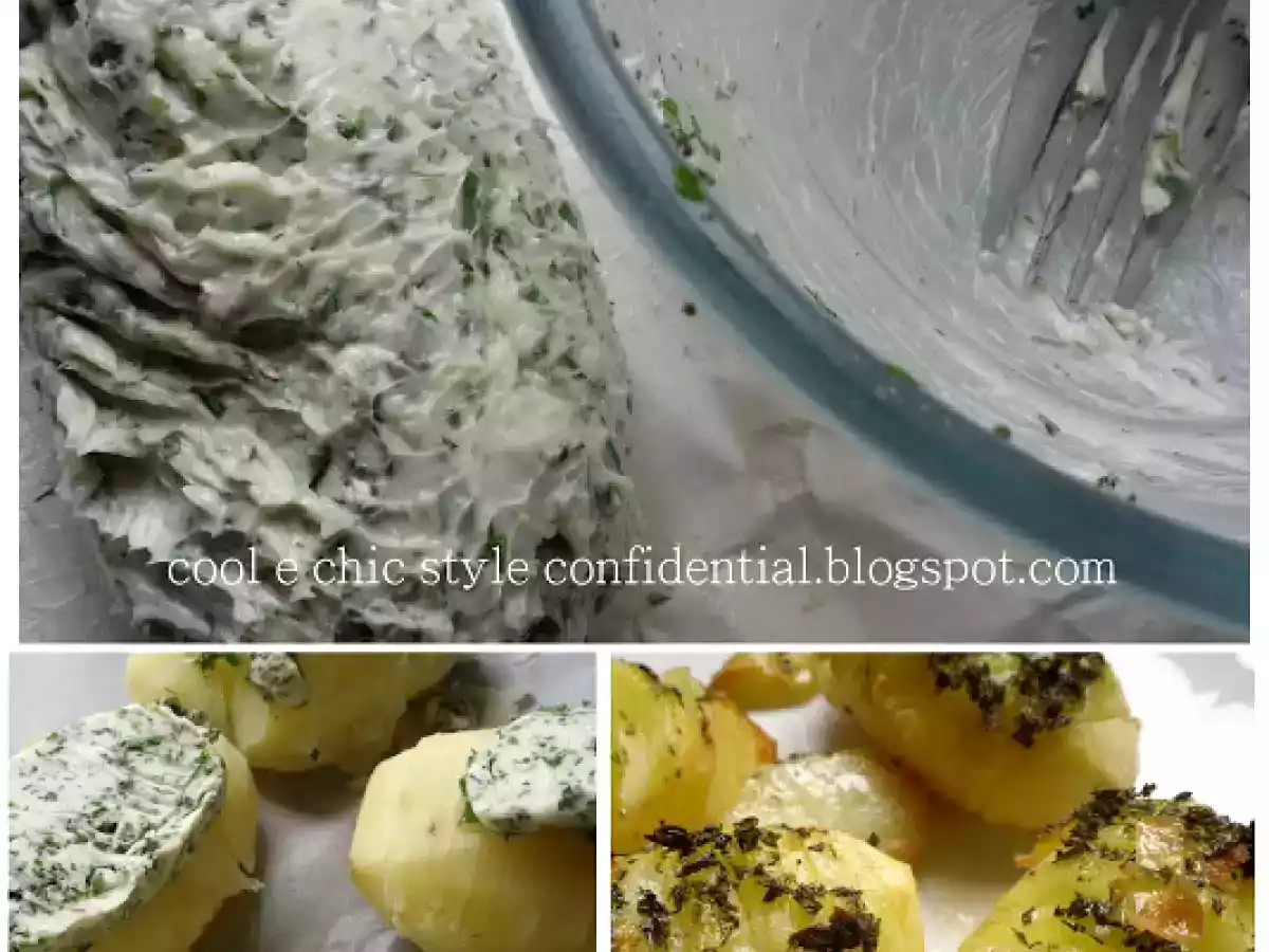 PATATE AL FORNO CON BURRO ALLE ERBE AROMATICHE HOMEMADE - foto 4